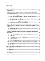 phân tích hoạt động logistic công ty cp bóng đèn phích nước rạng đông 