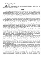 Bài thu hoạch môn ngữ văn