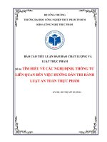 tìm hiểu về các nghị định, thông tư liên quan đến việc hướng dẫn thi hành luật an toàn thực phẩm 