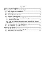 phân tích về hoạt động logistics của nhà hàng chèo cuisine 