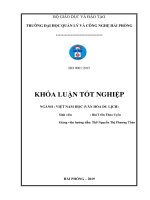 Giải pháp nâng cao chất lượng dịch vụ ăn uống tại nhà hàng hải đăng   