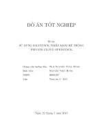 Đồ án tốt nghiệp: Sử dụng saltstack triển khai hệ thống private cloud openstack