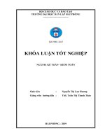 Hoàn thiện công tác kiểm toán khoản mục vốn bằng tiền trong kiểm toán BCTC do công ty TNHH kiểm toán an việt   CN hải phòng thực hiện   