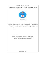 Nghiên cứu thiết bị bay không người lái, chế tạo mô hình có điều khiển từ xa 