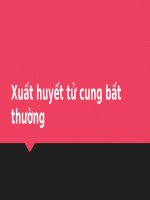 Xuất huyết tử cung bất thường 