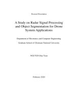 A study on radar signal processing and object segmentation for drone system applications 