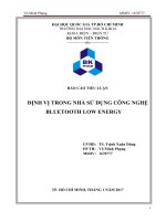 Tiểu luận: Định vị trong nhà sử dụng bluetooth low energy 4.0