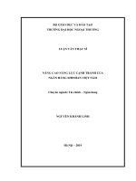 Nâng cao năng lực cạnh tranh của Ngân hàng Shinhan Việt Nam (Luận văn thạc sĩ)