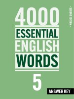 4000 essential english words 5 answer key 0 