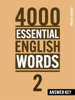 4000 essential english words 2e 2 2nd edition answer key 0