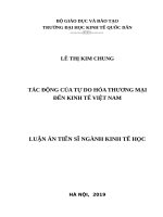 Luận văn thạc sỹ - Tác động của tự do hóa thương mại đến kinh tế Việt Nam