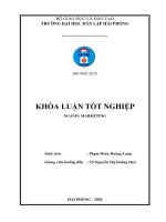 Hoàn thiện công tác marketing để nâng cao hiệu quả kinh doanh tại công ty TNHH MTV xi măng VICEM hải phòng   