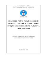 So sánh hệ thống truyền động điện động cơ 1 chiều kích từ độc lập khi sử dụng các bộ điều khiển PI,IP,PID và điều khiển mờ   