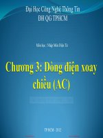 Bài giảng môn nhập môn điện tử chương 3   dư quang bình 
