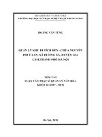 Quản lý khu di tích đền   chùa nguyên phi ỷ lan, xã dương xá, huyện gia lâm, thành phố hà nội 