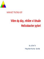SLIDE Viêm dạ dày, nhiễm vi khuẩn Helicobacter pylori