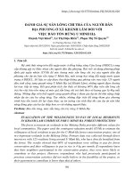 Đánh giá sự sẵn lòng chi trả của người dân địa phương ở xã khánh lâm đối với việc bảo tồn rừng u minh hạ 