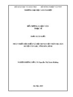 Luận văn Thạc sĩ: Phát triển bảo hiểm xã hội tự nguyện trên địa bàn huyện Tân Lạc, tỉnh Hòa Bình
