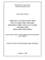 Thiết kế và sử dụng phần mềm tra cứu kiến thức hóa học nhằm phát triển năng lực tự học cho học sinh trung học phổ thông tt 