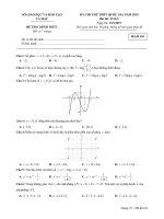 Đề thi thử THPT quốc gia môn toán năm 2019 sở GD đt cà mau 