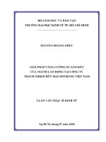 Giải pháp tăng cường sự gắn kết của người lao động tại công ty trách nhiệm hữu hạn hyosung việt nam 