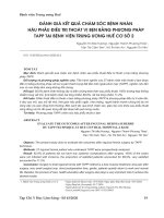 Đánh giá kết quả chăm sóc bệnh nhân hậu phẫu điều trị thoát vị bẹn bằng phương pháp TAPP tại Bệnh viện Trung ương Huế cơ sở 2