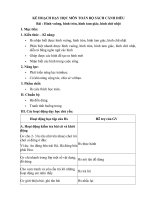 Kế hoạch dạy học môn toán lớp 1 bộ sách cánh diều