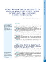 Giá trị tiên lượng thai khi siêu âm Doppler động mạch rốn mất phức hợp tâm trương, xuất hiện dòng chảy ngược chiều ở bệnh nhân tiền sản giật