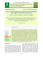 Impact of scientific temperament of problems faced by the beneficiaries and to suggest ways and means for improvement