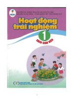 Sách Hoạt động trải nghiệm lớp 1  sách giáo viên  Cánh Diều tái bản 2020  bản word