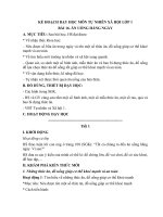 Giáo án môn tự nhiên và xã hội  lớp 1 - bộ sách cánh diều