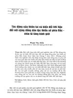 Tác động của thiên tai và biến đổi khí hậu đối với các cộng đồng dân tộc thiểu số phía Bắc – Nhìn từ lăng kính giới