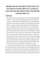 Bài thu hoạch chức danh nghề nghiệp hạng 2 đổi mới giáo dục là tất yếu trong giai đoạn hiện nay