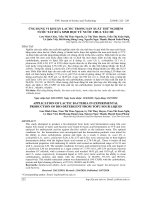 Ứng dụng vi khuẩn lactic trong sản xuất thử nghiệm nước tẩy rửa sinh học từ nước chua tàu hủ