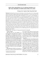 Phân tích ảnh hưởng của các hồ đập thượng lưu đến thay đổi đỉnh lũ ở đồng bằng sông Cửu Long