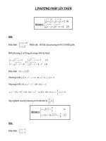 Bài tập phương pháp lũy thừa giải hệ phương trình có lời giải chi tiết 