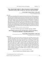Thực trạng phát sinh và công tác quản lý chất thải rắn sinh hoạt nông thôn tại huyện Tiền Hải, tỉnh Thái Bình