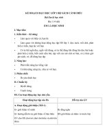 Kế hoạch dạy học môn tieng viet lop 1 bo sach canh dieu 1