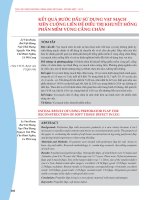 Kết quả bước đầu sử dụng vạt mạch xiên cuống liền để điều trị khuyết hổng phần mềm vùng cẳng chân