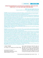 Tính toán đánh giá lại tần suất lũ hồ Dầu Tiếng so với thiết kế và có xét đến biến đổi khí hậu