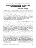 Một số kết quả nghiên cứu bước đầu về ảnh hưởng của biến đổi khí hậu đến nhu cầu tưới của cây trồng trên vùng tưới Trung Hà – Suối Hai