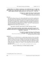 Ảnh hưởng của thời vụ gieo hạt, giá thể gieo hạt và một số biện pháp xử lý hạt đến khả năng nảy mầm và chất lượng cây giống Khổ sâm bắc (Sophora Flavescens Ait.) tại Sa Pa – Lào Cai