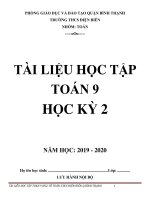 Tài liệu học tập toán 9 học kỳ 2 năm 2019 2020 trường THCS điện biên TP HCM 