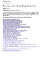 tuyen chon bai van mau lop 10 hay nhat phan 2 