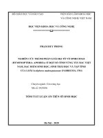 Nghiên cứu thành phần loài họ tò vò sphecidae (hymenoptera apoidea) ở một số tỉnh vùng tây bắc việt nam, đặc điểm sinh học, sinh thái học và tập tính của loài sceliphron madraspatanum (fabricius, 1781) tt 