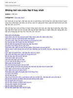 nhung bai van mau lop 6 hay nhat