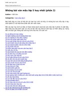 nhung bai van mau lop 5 hay nhat phan 2