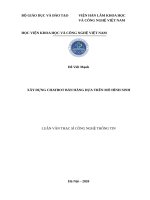 luận văn thạc sĩ xây dựng chatbot bán hàng dựa trên mô hình sinh