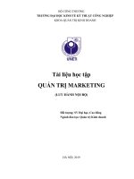 Tài liệu học tập QUẢN TRỊ MARKETING