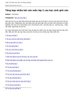 tong hop nhieu bai van mau lop 2 cua hoc sinh gioi van